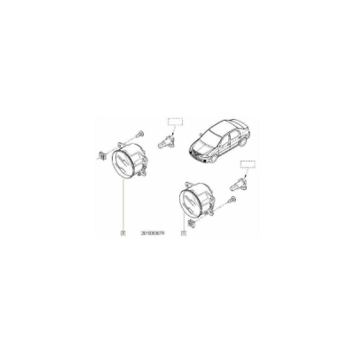 Proiector ceata ORIGINAL RENAULT 261508367R