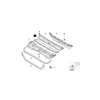 Filtru aer habitaclu / polen ORIGINAL BMW 64319257504