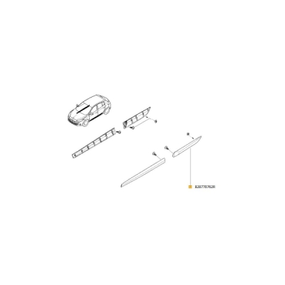 Bandou usa spate stanga ORIGINAL RENAULT 828770762R