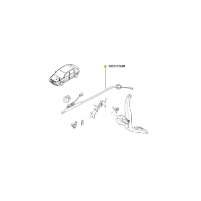 Cablu acceleratie ORIGINAL RENAULT 182013208R