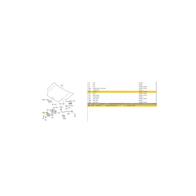 Inchizator capota motor ORIGINAL FORD 4 956 236