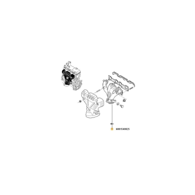 Galerie, sistem de esapament ORIGINAL RENAULT 6001548025