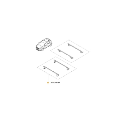Set bare transversale ORIGINAL RENAULT 8201356700