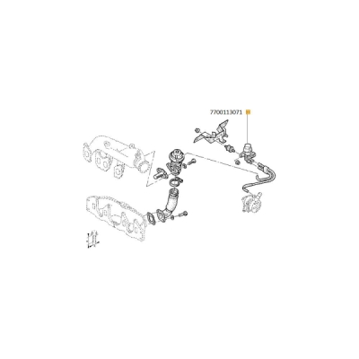 Convertor presiune, esapament ORIGINAL RENAULT 7700 113 071