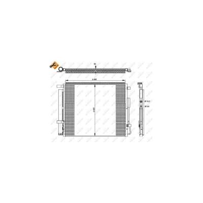 Condensator, climatizare NRF 350333