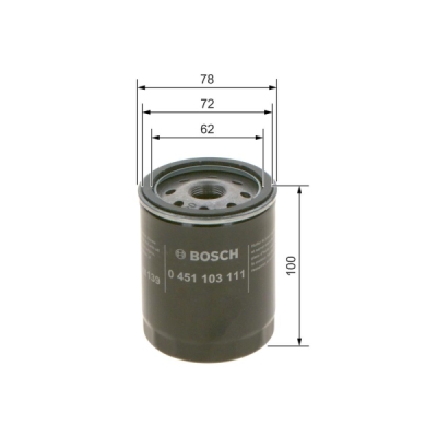 Filtru ulei BOSCH 0 451 103 111