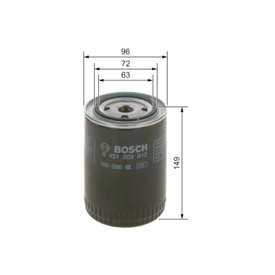 Filtru ulei BOSCH 0 451 203 012