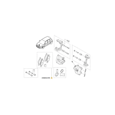 Set placute frana ORIGINAL RENAULT 41 06 012 37R