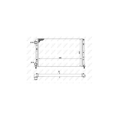 Radiator, racire motor NRF 53627