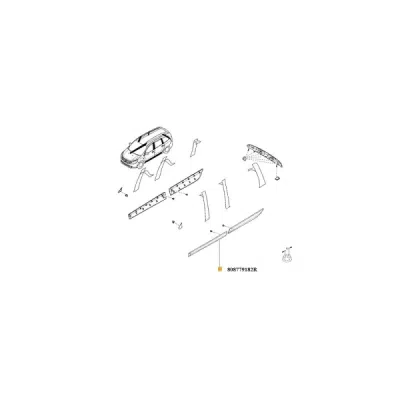 Bandou usa fata stanga [granulat] ORIGINAL RENAULT 808779182R