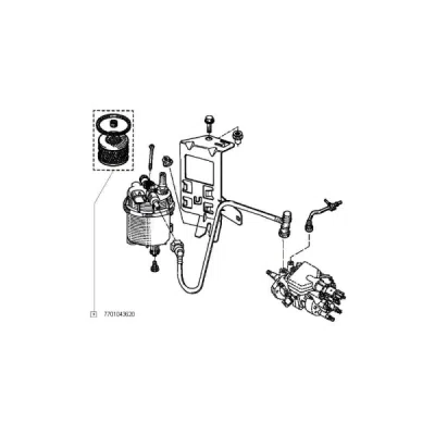 Filtru combustibil ORIGINAL RENAULT 77 01 043 620