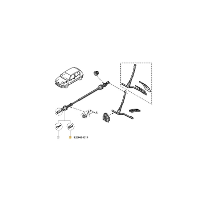 Cablu acceleratie ORIGINAL RENAULT 8200694013