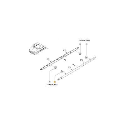 Agrafa ORIGINAL RENAULT 7701047661