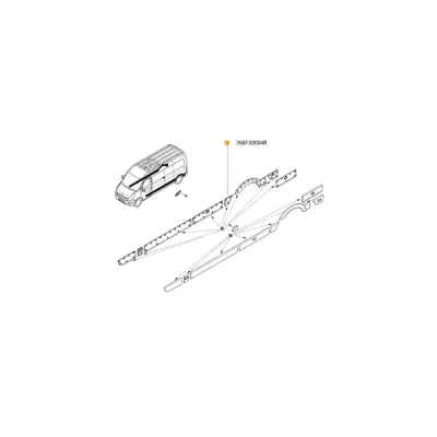 Tapiterie usi ORIGINAL RENAULT 768F30004R