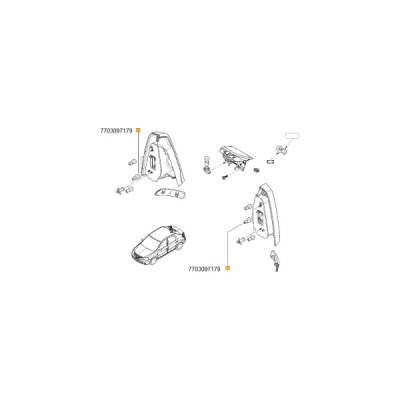 Bec, semnalizator ORIGINAL RENAULT 770 309 71 79