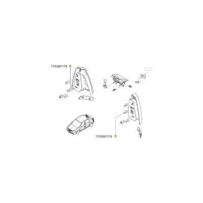 Bec, semnalizator ORIGINAL RENAULT 770 309 71 79