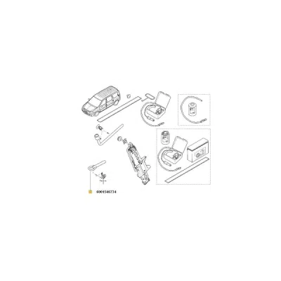 Cârlig de remorcare ORIGINAL RENAULT 6001546734