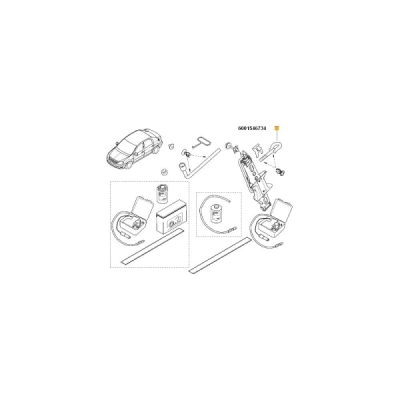 Cârlig de remorcare ORIGINAL RENAULT 6001546734