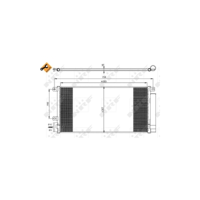 Condensator, climatizare NRF 350067