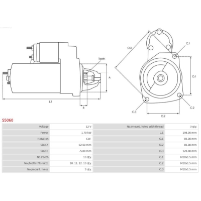 Arc spiral AS-PL S5060