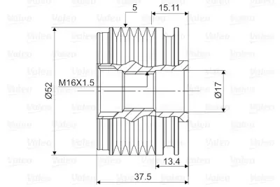 Sistem roata libera, generator VALEO 588109