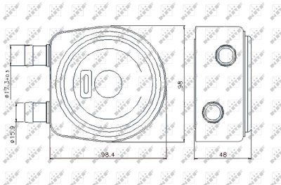 Radiator ulei, ulei motor NRF 31247