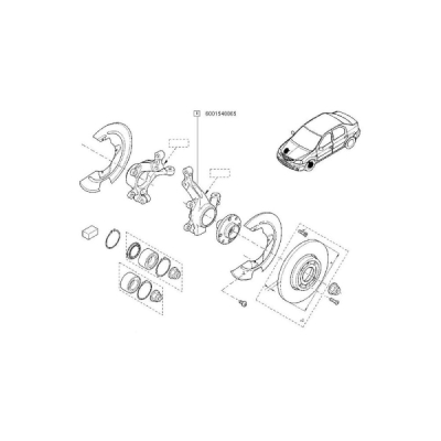 Articulatie directie, suspensie roata ORIGINAL RENAULT 6001 548 865