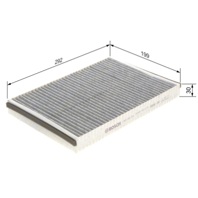 Filtru habitaclu cu carbon activ BOSCH 1 987 435 514