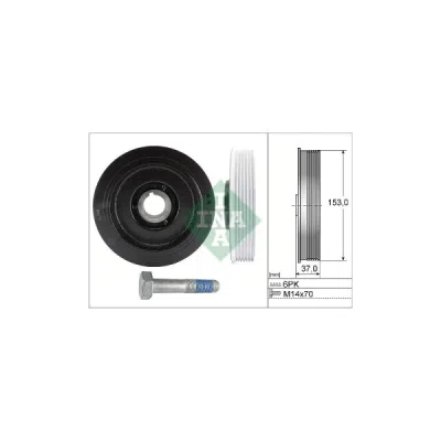 Fulie curea, arbore cotit INA 544 0058 20