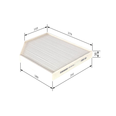 Filtru habitaclu BOSCH 1 987 435 016