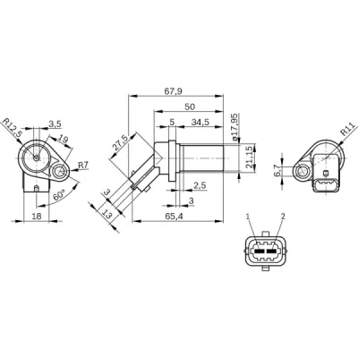 Senzor impulsuri, arbore cotit BOSCH 0 261 210 151