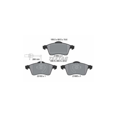 Set placute frana TEXTAR 2188501
