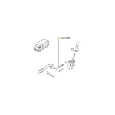 Cablu, transmisie manuala ORIGINAL RENAULT 349359903R