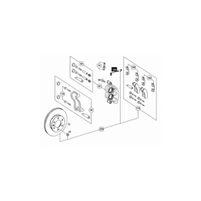 Senzor de avertizare, uzura placute de frana ORIGINAL MERCEDES A906 540 1517