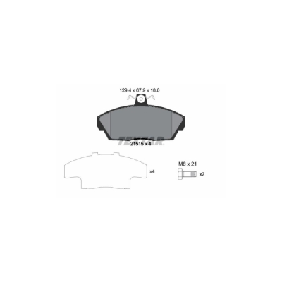 Set placute frana TEXTAR 2151504