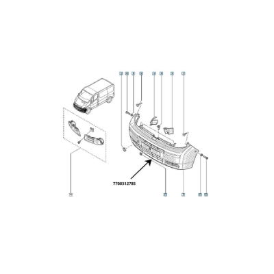 Bara de protectie ORIGINAL RENAULT 77 00 312 785