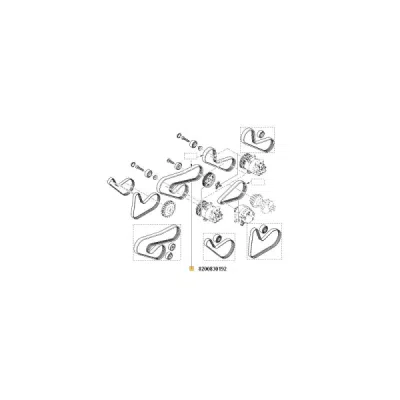Curea transmisie cu caneluri ORIGINAL RENAULT 82 00 830 192