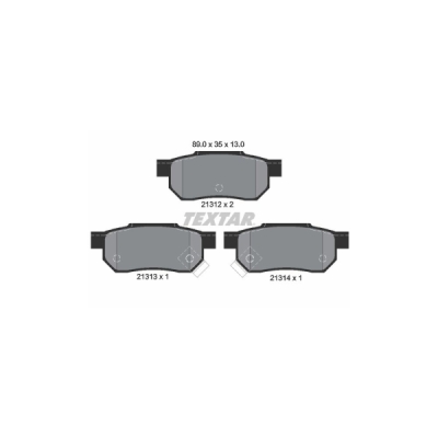 Set placute frana TEXTAR 2131201