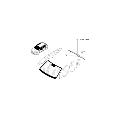 Geam spate ORIGINAL RENAULT 8200733086