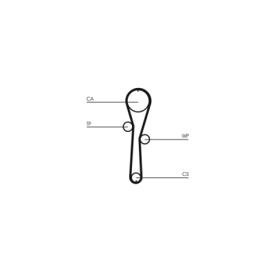 Set curea de distributie CONTINENTAL CTAM CT1045K1