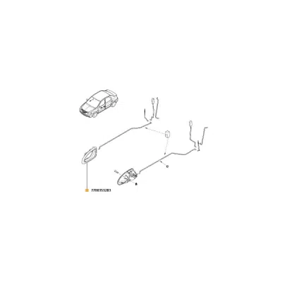 Mâner usa, echipare interioara ORIGINAL RENAULT 7700 353 283