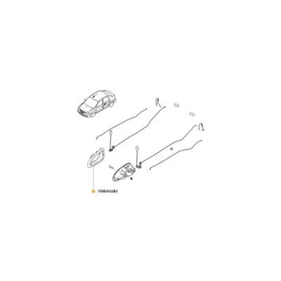 Mâner usa, echipare interioara ORIGINAL RENAULT 7700 353 283