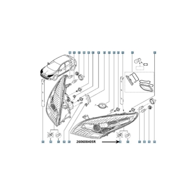 Far ORIGINAL RENAULT 260608405R