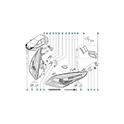 Far ORIGINAL RENAULT 260608405R