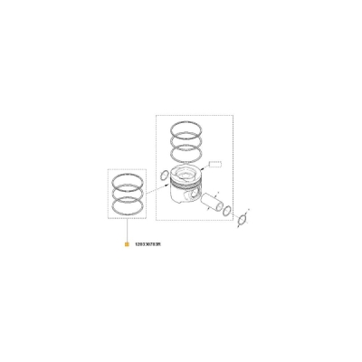 Set segmenti piston (std) ORIGINAL RENAULT 120330783R