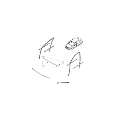 Elemente decorative/protectie, parbriz ORIGINAL RENAULT 6001 547 000