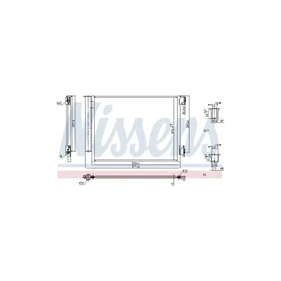 Condensator, climatizare NISSENS 941197