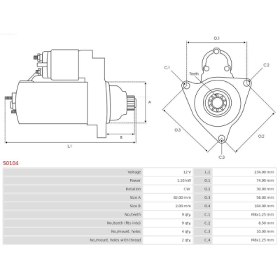 Demaror AS-PL S0104