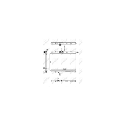Radiator, racire motor NRF 509524A