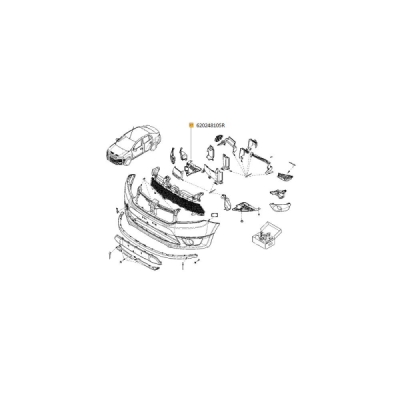 Acoperire motor ORIGINAL RENAULT 620248105R